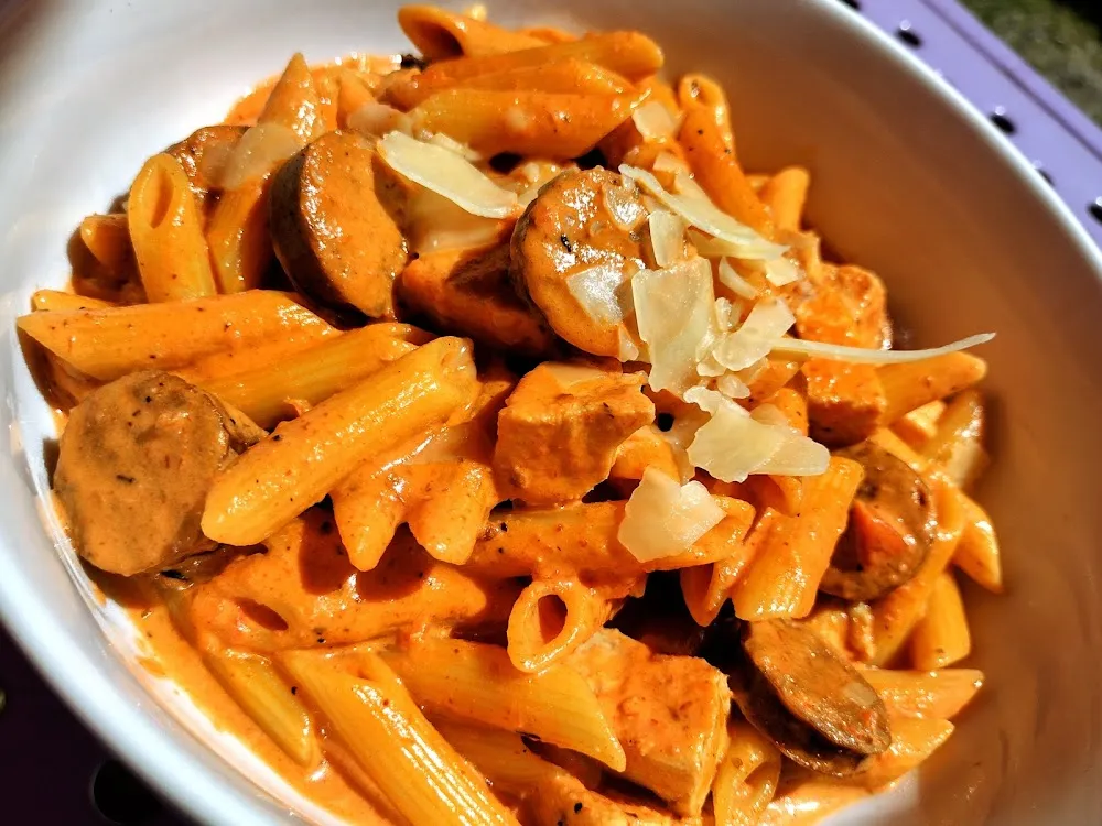 Cajun Penne with Chicken and Sausage
